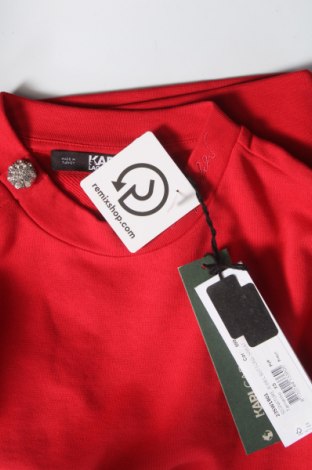 Дамска блуза Karl Lagerfeld, Размер XS, Цвят Червен, Цена 137,40 лв.