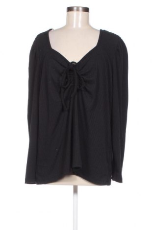 Γυναικεία μπλούζα Ms Mode, Μέγεθος XXL, Χρώμα Μαύρο, Τιμή 11,16 €