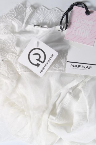 Γυναικεία μπλούζα Naf Naf, Μέγεθος XS, Χρώμα Λευκό, Τιμή 5,95 €