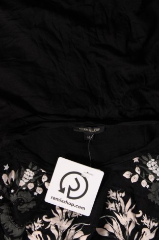 Damen Shirt River Island, Größe L, Farbe Schwarz, Preis 4,73 €