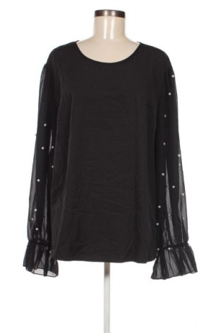 Дамска блуза SHEIN, Размер 5XL, Цвят Черен, Цена 18,05 лв.