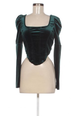 Γυναικεία μπλούζα SHEIN, Μέγεθος L, Χρώμα Πράσινο, Τιμή 9,62 €