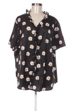 Дамска блуза SHEIN, Размер 3XL, Цвят Черен, Цена 36,06 лв.