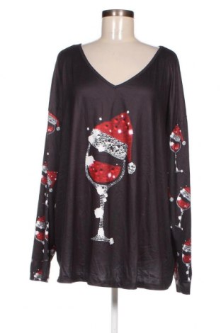 Γυναικεία μπλούζα SHEIN, Μέγεθος 3XL, Χρώμα Μαύρο, Τιμή 7,05 €