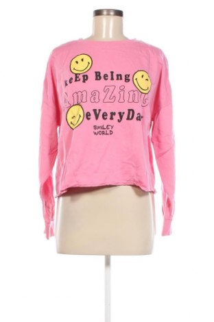Дамска блуза Smiley World, Размер S, Цвят Розов, Цена 8,55 лв.