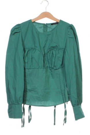 Дамска блуза Trendyol, Размер XS, Цвят Зелен, Цена 45,59 лв.