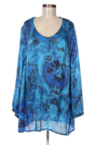 Γυναικεία μπλούζα Ulla Popken, Μέγεθος 4XL, Χρώμα Μπλέ, Τιμή 17,00 €