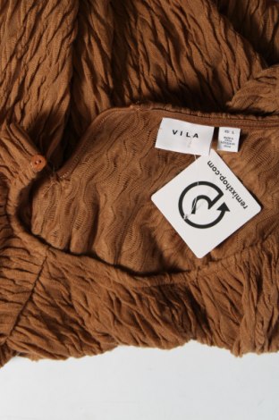 Γυναικεία μπλούζα VILA, Μέγεθος L, Χρώμα  Μπέζ, Τιμή 4,95 €