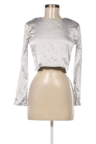 Γυναικεία μπλούζα Zara, Μέγεθος L, Χρώμα Ασημί, Τιμή 8,29 €