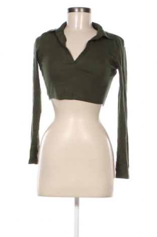 Дамска блуза Zara, Размер S, Цвят Зелен, Цена 4,05 лв.