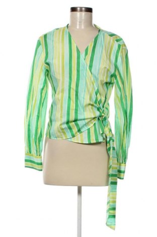 Дамска блуза Zara, Размер L, Цвят Зелен, Цена 43,79 лв.
