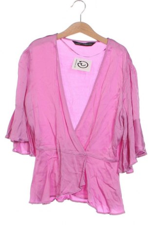 Дамска блуза Zara, Размер XS, Цвят Розов, Цена 11,73 лв.