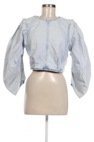 Дамска блуза Zara, Размер L, Цвят Син, Цена 55,91 лв.