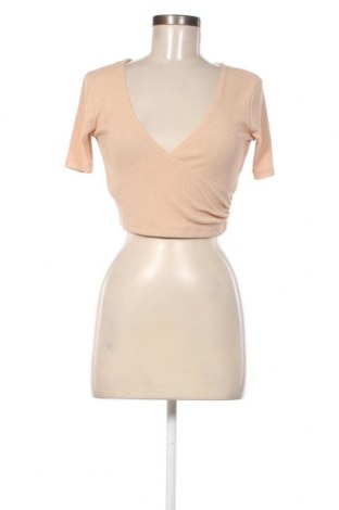 Дамска блуза Zara, Размер S, Цвят Бежов, Цена 11,39 лв.