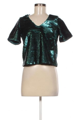 Bluză de femei Zara Trafaluc, Mărime S, Culoare Verde, Preț 59,85 Lei