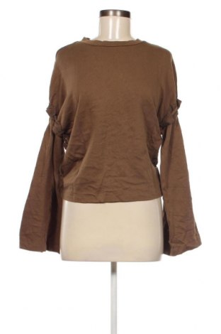 Дамска блуза Zara Trafaluc, Размер S, Цвят Зелен, Цена 4,05 лв.