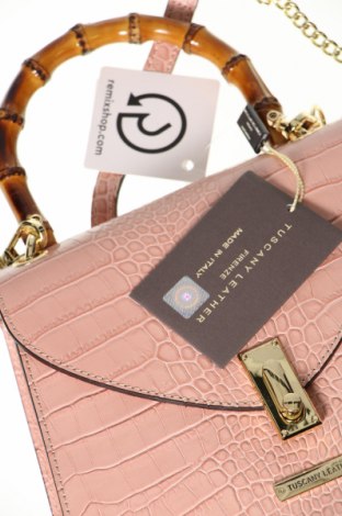 Дамска чанта Tuscany Leather, Цвят Розов, Цена 194,65 лв.