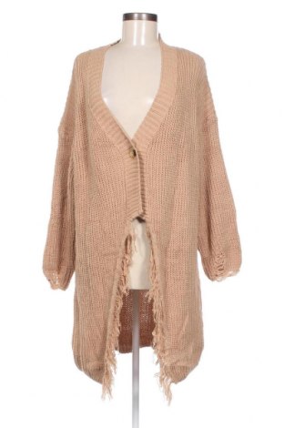 Damen Strickjacke, Größe L, Farbe Beige, Preis 6,99 €