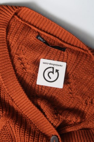 Damen Strickjacke ONLY, Größe L, Farbe Orange, Preis 6,20 €