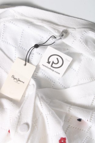 Γυναικεία ζακέτα Pepe Jeans, Μέγεθος L, Χρώμα Λευκό, Τιμή 28,86 €