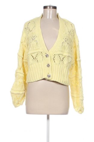 Дамска жилетка Zara, Размер S, Цвят Жълт, Цена 13,50 лв.