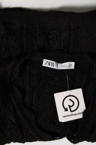 Дамска жилетка Zara, Размер XS, Цвят Черен, Цена 10,26 лв.
