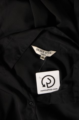 Γυναικείο πουκάμισο Brave Soul, Μέγεθος M, Χρώμα Μαύρο, Τιμή 4,21 €