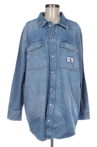 Γυναικείο πουκάμισο Calvin Klein Jeans, Μέγεθος L, Χρώμα Μπλέ, Τιμή 52,68 €