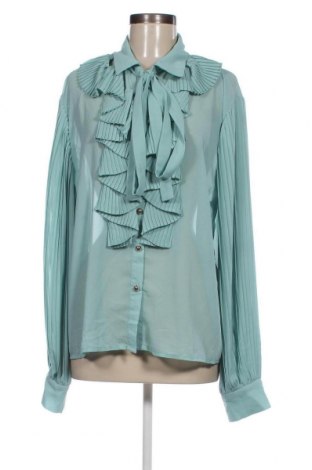 Γυναικείο πουκάμισο ChicMe, Μέγεθος XL, Χρώμα Μπλέ, Τιμή 15,46 €