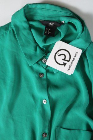 Γυναικείο πουκάμισο H&M, Μέγεθος M, Χρώμα Πράσινο, Τιμή 6,52 €