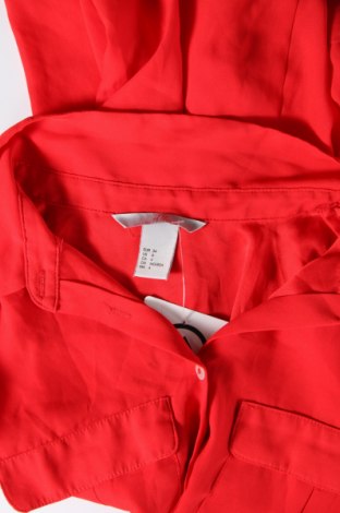 Дамска риза H&M, Размер XS, Цвят Червен, Цена 25,00 лв.