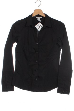 Дамска риза H&M, Размер XS, Цвят Черен, Цена 12,80 лв.