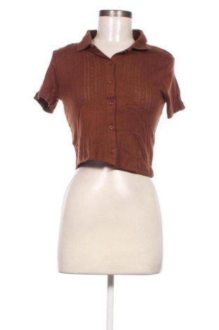 Γυναικείο πουκάμισο Jennyfer, Μέγεθος L, Χρώμα Καφέ, Τιμή 5,36 €