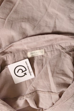 Γυναικείο πουκάμισο Just Living, Μέγεθος M, Χρώμα Γκρί, Τιμή 5,12 €