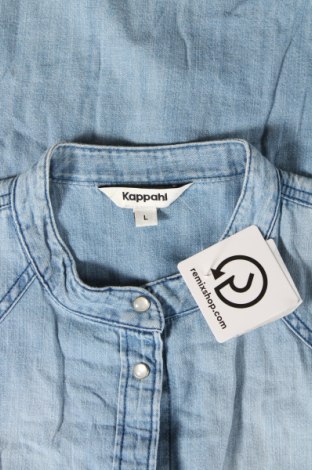 Γυναικείο πουκάμισο KappAhl, Μέγεθος L, Χρώμα Μπλέ, Τιμή 9,88 €
