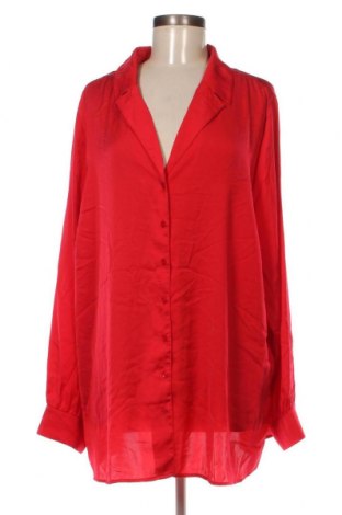 Γυναικείο πουκάμισο Ms Mode, Μέγεθος 4XL, Χρώμα Κόκκινο, Τιμή 9,28 €