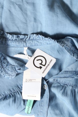 Дамска риза Pepe Jeans, Размер L, Цвят Син, Цена 43,20 лв.