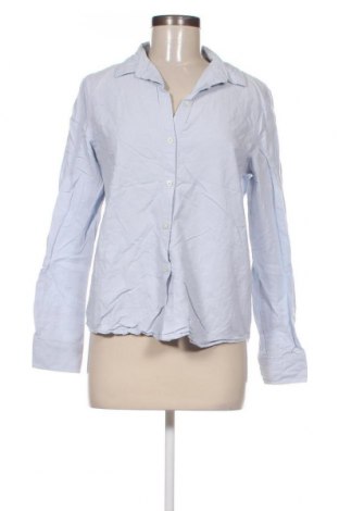 Γυναικείο πουκάμισο Pieces, Μέγεθος M, Χρώμα Μπλέ, Τιμή 12,37 €