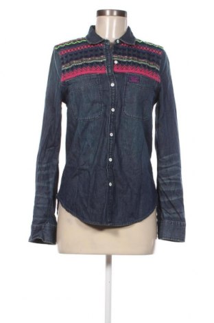 Damenbluse Superdry, Größe S, Farbe Blau, Preis 8,14 €