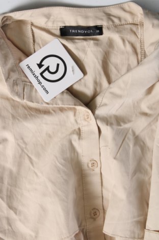 Γυναικείο πουκάμισο Trendyol, Μέγεθος M, Χρώμα  Μπέζ, Τιμή 8,41 €