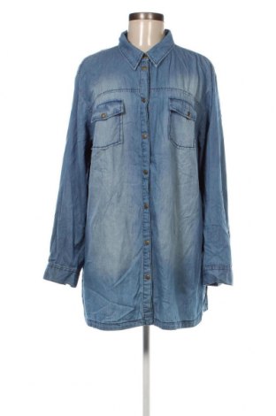 Γυναικείο πουκάμισο Ulla Popken, Μέγεθος XL, Χρώμα Μπλέ, Τιμή 13,67 €