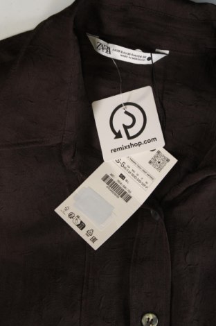 Dámska košeľa  Zara, Veľkosť XS, Farba Hnedá, Cena  21,40 €