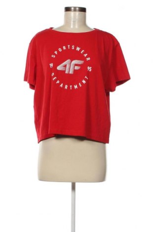Γυναικείο t-shirt 4F, Μέγεθος L, Χρώμα Κόκκινο, Τιμή 8,23 €
