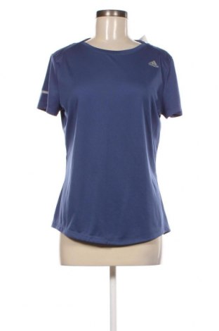 Γυναικείο t-shirt Adidas, Μέγεθος L, Χρώμα Μπλέ, Τιμή 8,30 €