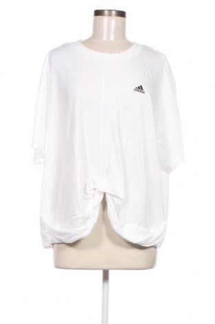Γυναικείο t-shirt Adidas, Μέγεθος 3XL, Χρώμα Λευκό, Τιμή 30,36 €
