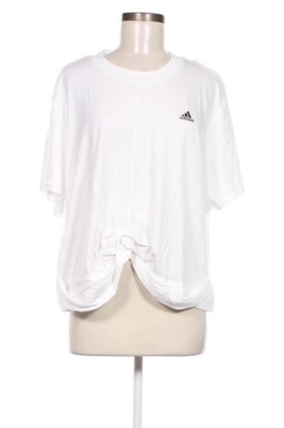 Γυναικείο t-shirt Adidas, Μέγεθος XXL, Χρώμα Λευκό, Τιμή 31,96 €