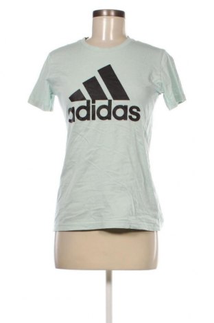Γυναικείο t-shirt Adidas, Μέγεθος S, Χρώμα Πράσινο, Τιμή 16,70 €