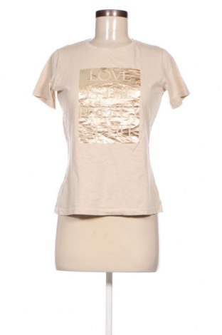 Γυναικείο t-shirt Beloved, Μέγεθος M, Χρώμα  Μπέζ, Τιμή 8,04 €
