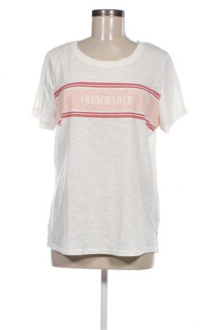 Γυναικείο t-shirt Camaieu, Μέγεθος XL, Χρώμα Λευκό, Τιμή 10,82 €