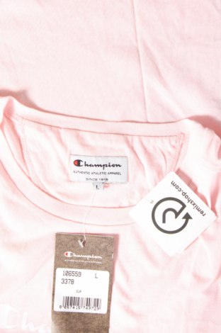 Γυναικείο t-shirt Champion, Μέγεθος L, Χρώμα Ρόζ , Τιμή 18,56 €